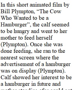 The cow who wanted to be hamburger